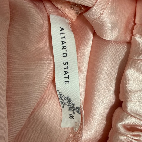 WORN ONCE! Altar'd State Soft Pink Strapless Dress - Picture 3 of 5